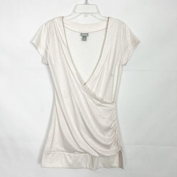 Vanity Y2K Faux Wrap Metallic Top Womens Small Party Night Out Fairy Romantic - Picture 1 of 6